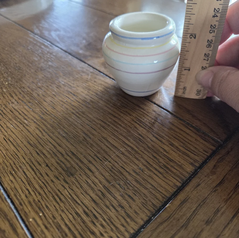 Vintage Handpainted Italian Pottery Vase Rosanna Imports
